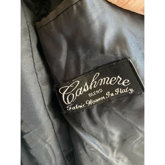 Andrew Fezza Fusion Winter Coat Men's Cashmere Blend Woven in Italy Overcoat R42 - Picture 4 of 9